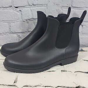 Asgard Boots Womens Size 11 Black Chelsea Rain Ankle Waterproof Slip On Rubber